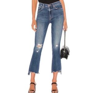 MOTHER The Insider Crop Step Chew Jeans